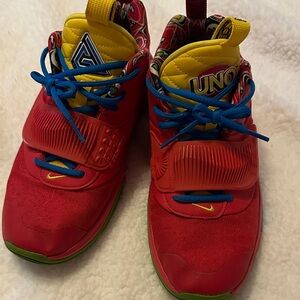 Nike Kids Red and Yellow Sneakers
